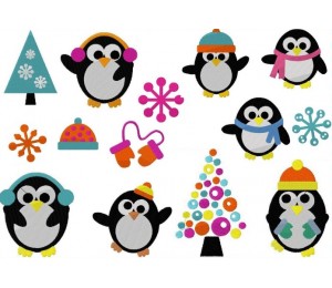 Stickserie - Pingu Party